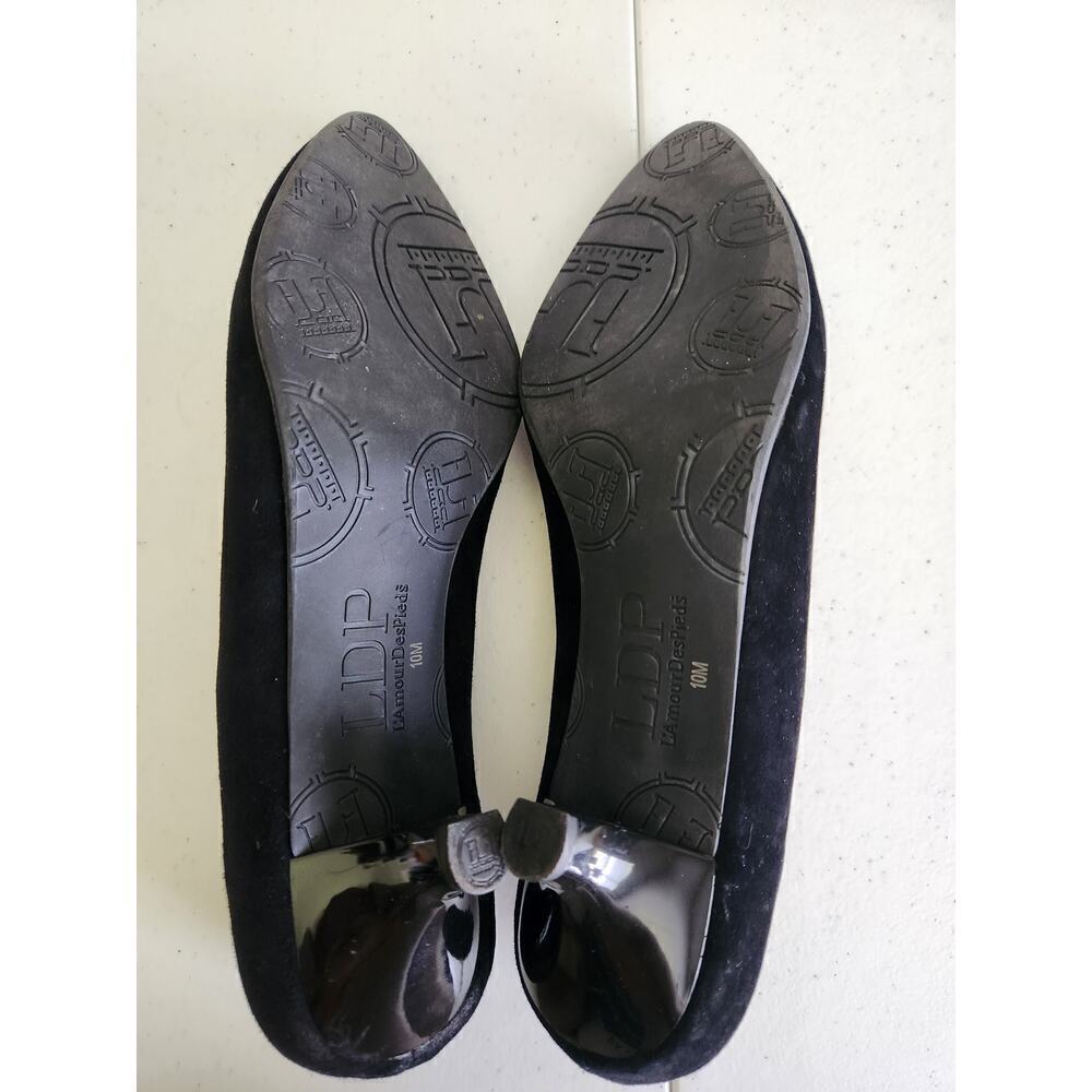 L'Amour des Pieds Women's Kavan Pump Black Kid Suede Sz 10 Careerwear luxury - Picture 6 of 10